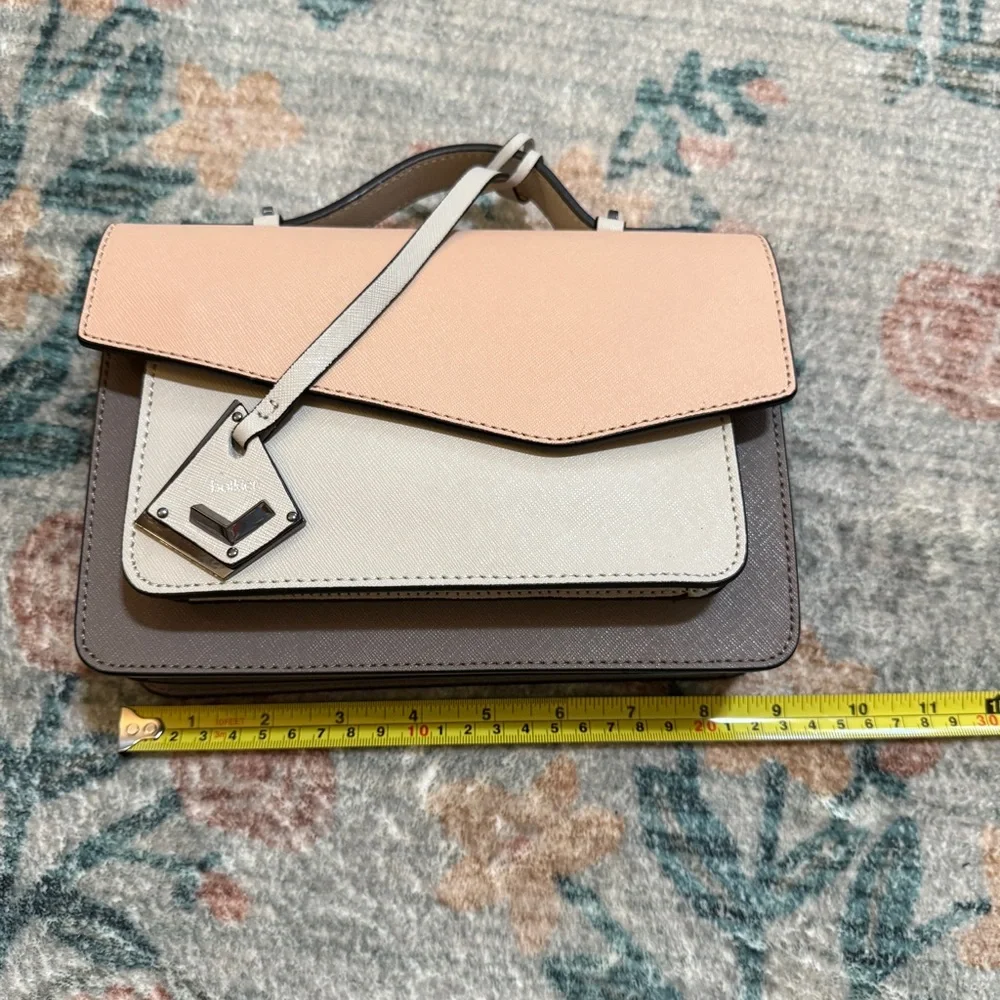 Botkier New York Neutral Colorblock Crossbody Bag - Picture 3 of 9